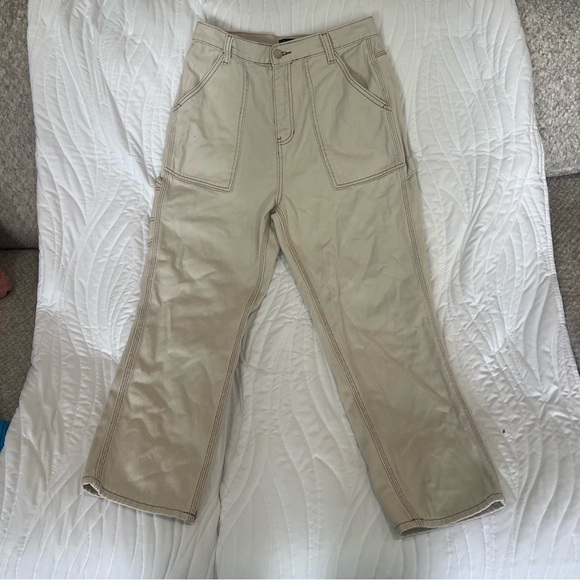 Simple Society Tan Cargo Jeans - Picture 1 of 9